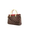 Louis Vuitton Pallas BB handbag in brown monogram canvas and red leather - 00pp thumbnail