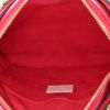 Bolso de mano Louis Vuitton Pallas BB en lona Monogram marrón y cuero rojo - Detail D3 thumbnail