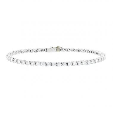 Flexible Cartier Diamant Classique bracelet in platinium,  white gold and diamonds (3 carats)