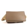 Celine Trapeze small model handbag in taupe leather and taupe suede - Detail D5 thumbnail