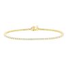 Tennis bracelet in 14 carats yellow gold and diamonds (2,30 carats) - 00pp thumbnail