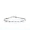 Bracelet ligne en or blanc 14 carats et diamants (4.50 carats) - 360 thumbnail