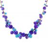 Cartier Délice de Goa necklace in pink gold,  turquoises, amethysts and diamonds - 00pp thumbnail