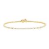 Flexible Modern bracelet in 14 carats yellow gold and diamonds - 00pp thumbnail