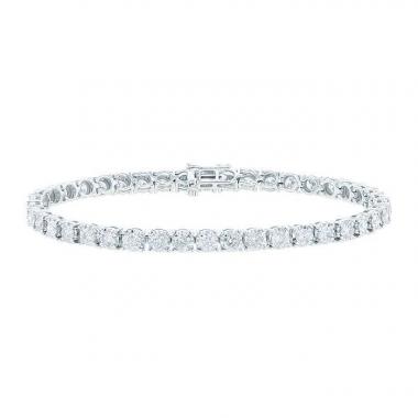 Bague éternité Fiançailles Or Blanc 14 Carats Diamant De Laboratoire 1 Carat Rond VS1 F