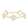 Van Cleef & Arpels Alhambra Vintage bracelet in yellow gold and mother of pearl - 00pp thumbnail