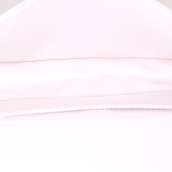 Dior Abeille pouch in cream color leather - Detail D2