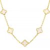 Van Cleef & Arpels Alhambra Vintage necklace in yellow gold and mother of pearl - 00pp thumbnail