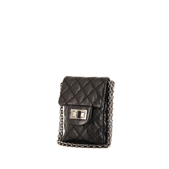 Chanel Gold Patent Leather and Leather CC Phone Holder Crossbody