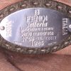 Bolso de mano Fendi Selleria en cuero granulado caqui - Detail D3 thumbnail