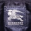 Burberry shopping bag in black quilted canvas and black leather - Detail D3 thumbnail