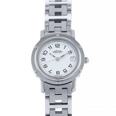 Montre Hermes Clipper en acier Ref :  CL4.210 Vers  2000