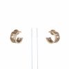 Open Poiray Coeur Fil earrings in pink gold - 360 thumbnail