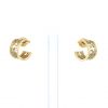 Poiray Coeur Fil earrings in yellow gold - 360 thumbnail