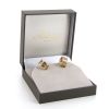 Poiray Coeur Fil earrings in yellow gold - Detail D2 thumbnail