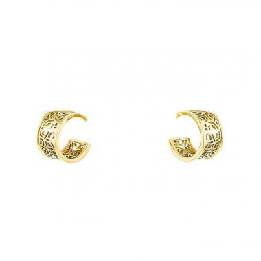 Paire de boucles d'oreilles Poiray Coeur Fil en or jaune Paire de boucles d'oreilles Poiray Coeur Fil en or jaune