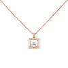 Chopard Happy Curves necklace in pink gold and diamonds - 00pp thumbnail