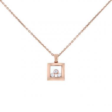 Collana Chopard Happy Curves in oro rosa e diamanti