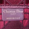 Shopping bag Dior Book Tote in velluto bordeaux e blu marino - Detail D3 thumbnail