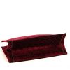 Dior Book Tote shopping bag in burgundy and navy blue velvet - Detail D4 thumbnail