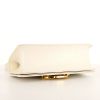 Borsa a tracolla Dior Caro modello medio in pelle verniciata bianca con motivo - Detail D5 thumbnail