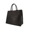 Dior Book Tote shopping bag in black leather - 00pp thumbnail