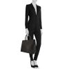 Dior Book Tote shopping bag in black leather - Detail D1 thumbnail