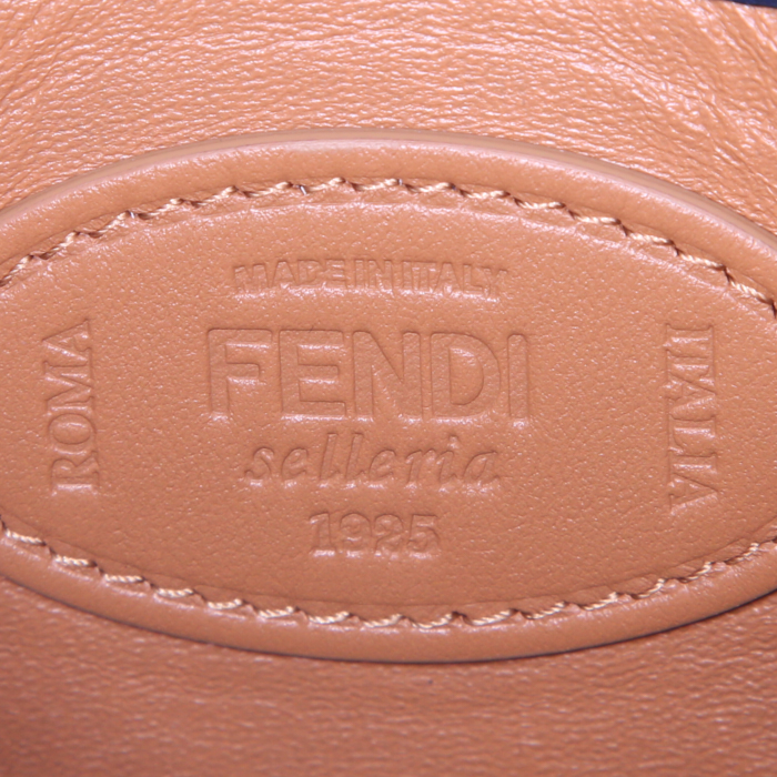 Borsa Fendi X-lite modello medio in pelle martellata bianca - Detail D4
