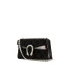Gucci Dionysus shoulder bag in black monogram suede and black patent leather - 00pp thumbnail