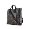 Goyard Voltaire shopping bag in black Goyard canvas and black leather - 00pp thumbnail