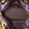 Borsa Dior Lady Dior modello medio in camoscio marrone e pelle marrone - Detail D3 thumbnail