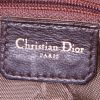 Dior Lady Dior medium model handbag in brown suede and brown leather - Detail D4 thumbnail
