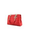 Bolso de mano Dior Dior Soft en cuero cannage rojo - 00pp thumbnail