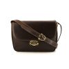 Gucci Vintage handbag in brown leather - 360 thumbnail