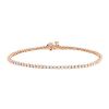 Vintage bracelet in 14 carats pink gold and diamonds - 00pp thumbnail