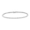 Tennis bracelet in 14k white gold and diamonds for 4,50 carats - 00pp thumbnail