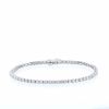 Tennis bracelet in 14k white gold and diamonds for 4,50 carats - 360 thumbnail