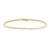 Bracelet ligne en or jaune 14 carats et diamants pour environ 2,60 carats - 00pp thumbnail