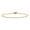 Vintage bracelet in 14 carats yellow gold and diamonds - 00pp thumbnail