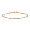 Tennis bracelet in 14 carats pink gold and diamonds (1.60 carat) - 00pp thumbnail
