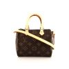 Louis Vuitton Nano Speedy shoulder bag in brown monogram canvas and natural leather - 360 thumbnail