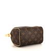 Louis Vuitton Nano Speedy shoulder bag in brown monogram canvas and natural leather - Detail D5 thumbnail