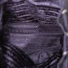 Mochila Prada mini en lona negra y cuero negro - Detail D2 thumbnail