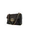 Gucci GG Marmont large model shoulder bag in black quilted leather - 00pp thumbnail