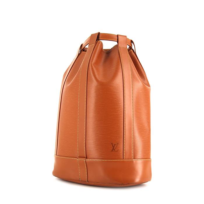 Randonnee Louis Vuitton Backpacks Brown Leather Cloth ref.657778