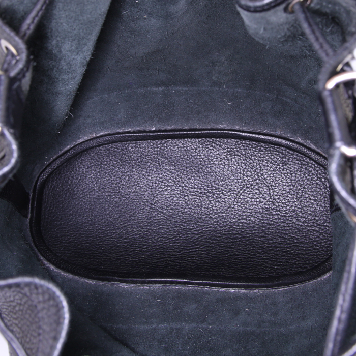 Hermès Market handbag in black togo leather - Detail D2