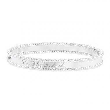 Bracciale Van Cleef & Arpels Perlée Signature in oro bianco