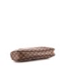 Louis Vuitton Thames bag worn on the shoulder or carried in the hand in ebene damier canvas and brown leather - Detail D4 thumbnail