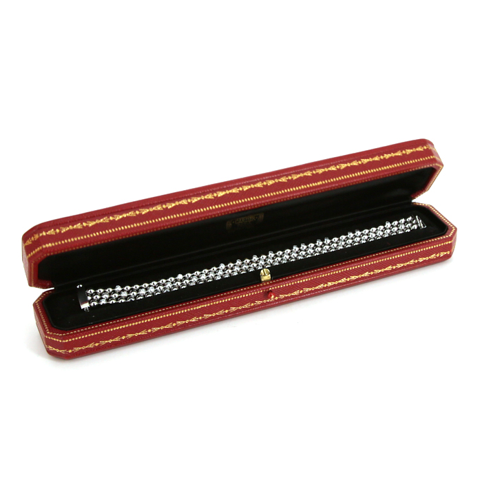 Cartier Nouvelle Vague bracelet in white gold and diamonds - Detail D2