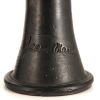 Jean Marais, important pair of torches in metallic black enamelled ceramic, signed - Detail D2 thumbnail